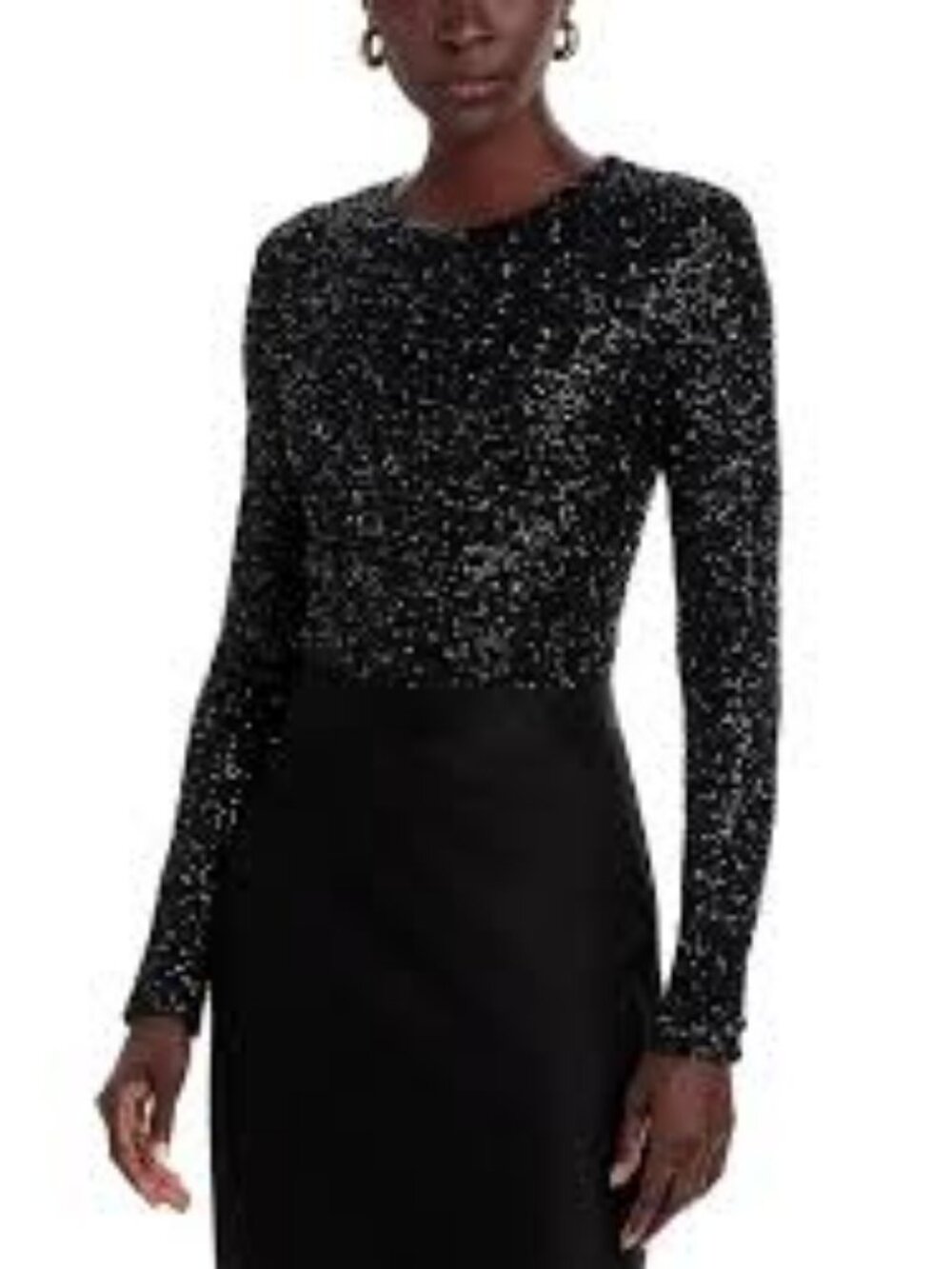 58 - NWT PROENZA SCHOULER SOPHIE EMBELLISED METALLIC KNITTED TOP - Picture 2 of 5